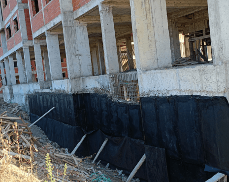 Étanchéité des murs enterrés - Solution avec drainage DANODREN