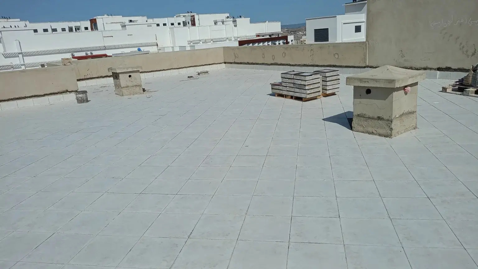 Protection par carrelage